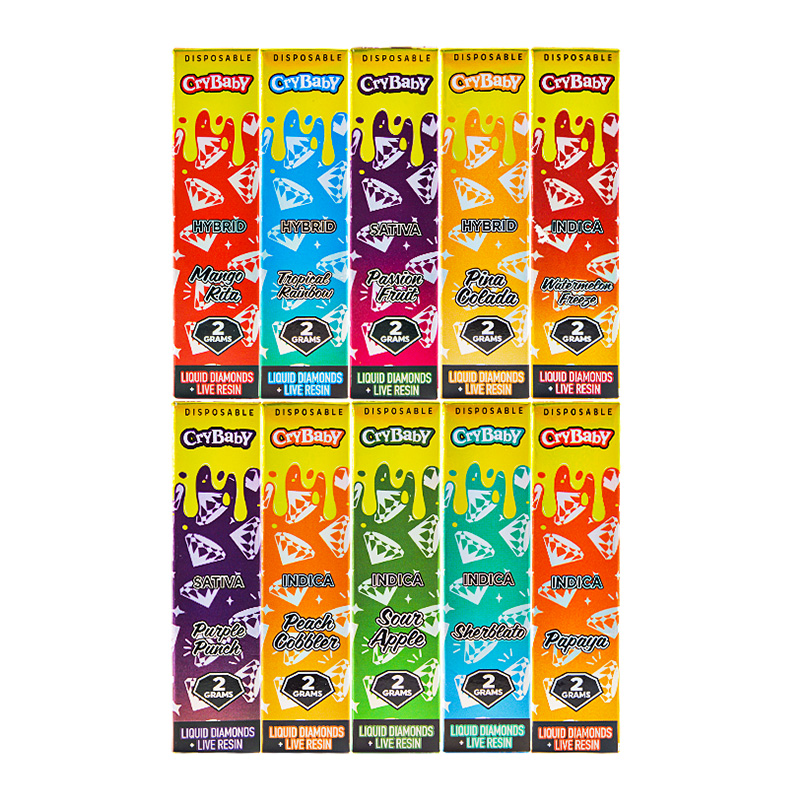 Crybaby 1G Live Resin Disposable Vape Pen Liquid Diamonds