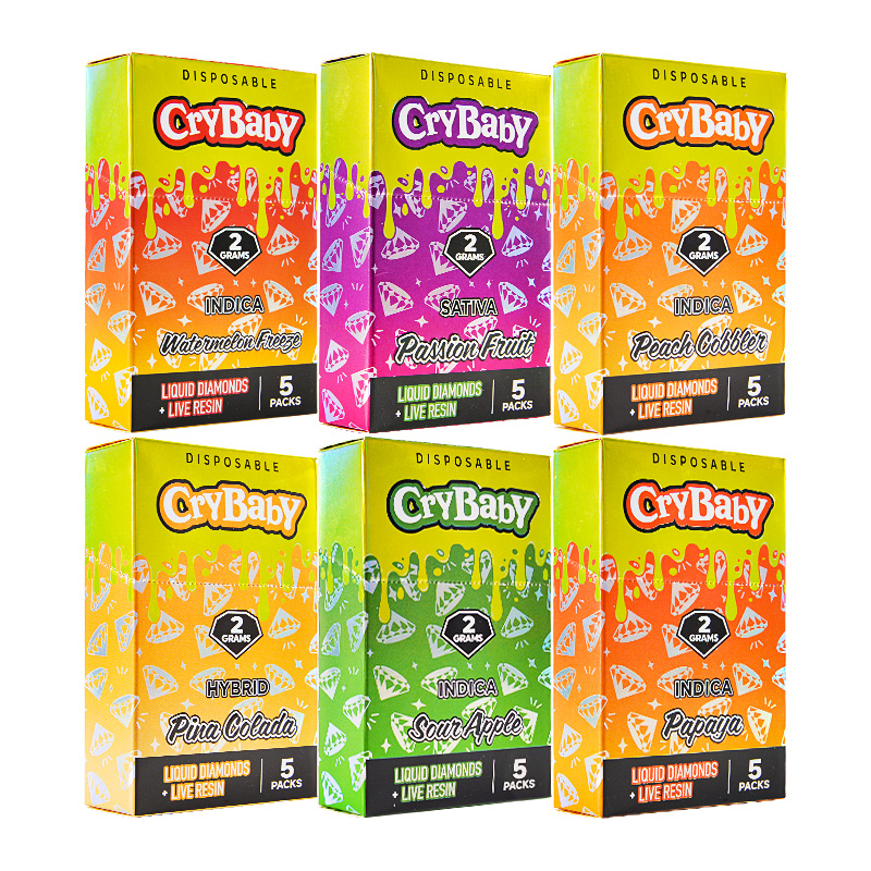 Crybaby 1G Live Resin Disposable Vape Pen Liquid Diamonds