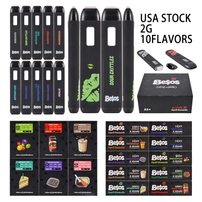 Usa Warehouse Besos 2G Disposable vape Pens 10 Mixed Flavors 500pcs/Lot 01