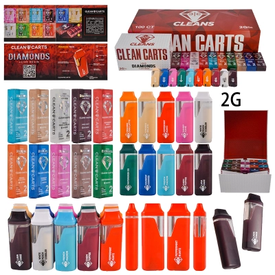USA Warehouse 2025 Clean Carts Red Edition 2G Disposable Vape Pen 500pcs/Lot 01