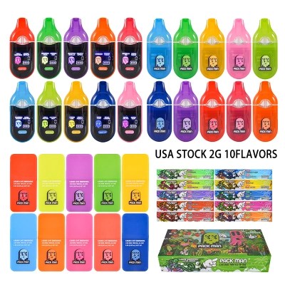 USA Stock Packman 2g V7 Summer Edution Disposable With Switch LED Screen 500pcs/Lot 01