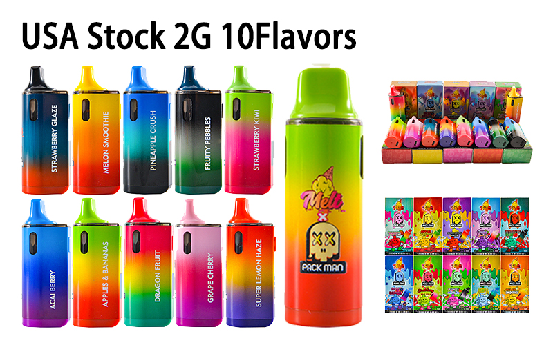 MELT X PACK MAN V2 DIGITAL 2G EMPTY DISPOSABLE LIVE RESIN VAPE
