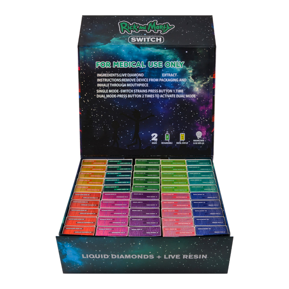 USA Stock Rick And Morty 2G Dual Flavors Disposable Vape Pen 200pcs/Lot