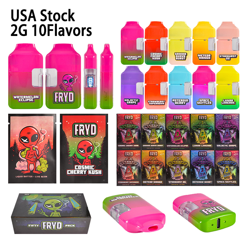 usa stock fryd 2g dual pack disposable vape pen

