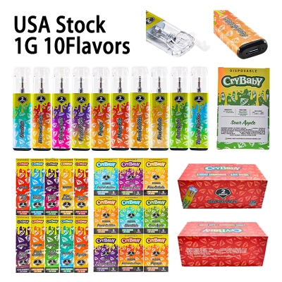 USA Warehouse Crybaby 1G Empty Disposable Vape Pen 500pcs/Lot 01