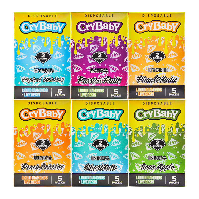 USA Warehouse Crybaby 1G Empty Disposable Vape Pen 500pcs/Lot