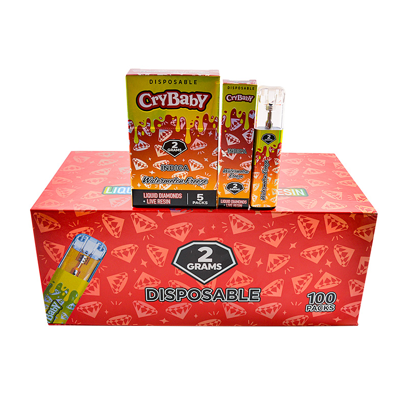 USA Warehouse Crybaby 1G Empty Disposable Vape Pen 500pcs/Lot