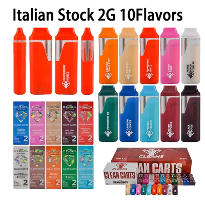 Italia Warehouse Clean Carts Red Edition 2G Disposable  200pcs/Lot 01