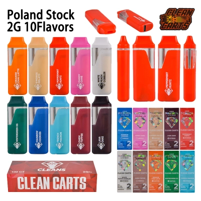 Poland Warehouse Clean Carts Red Edition 2G Disposable  200pcs/Lot 01