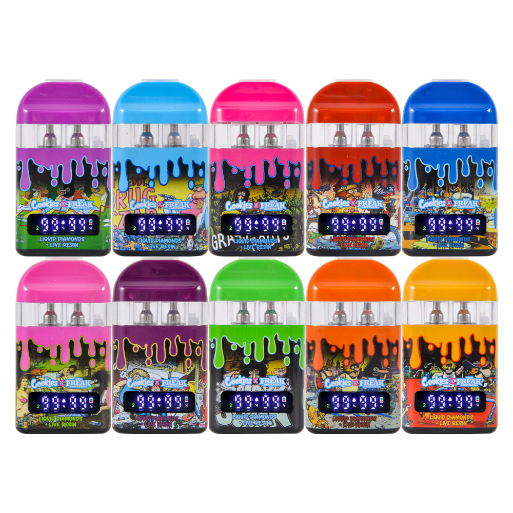 Cookies x The Freak Brothers 2g Dual Chamber Disposable Vape with LED Screen
