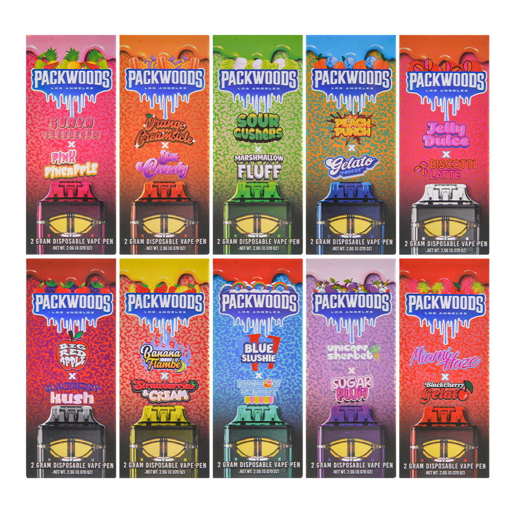 Packwoods 2g Empty Dual Flavors Disposable Vape Pen