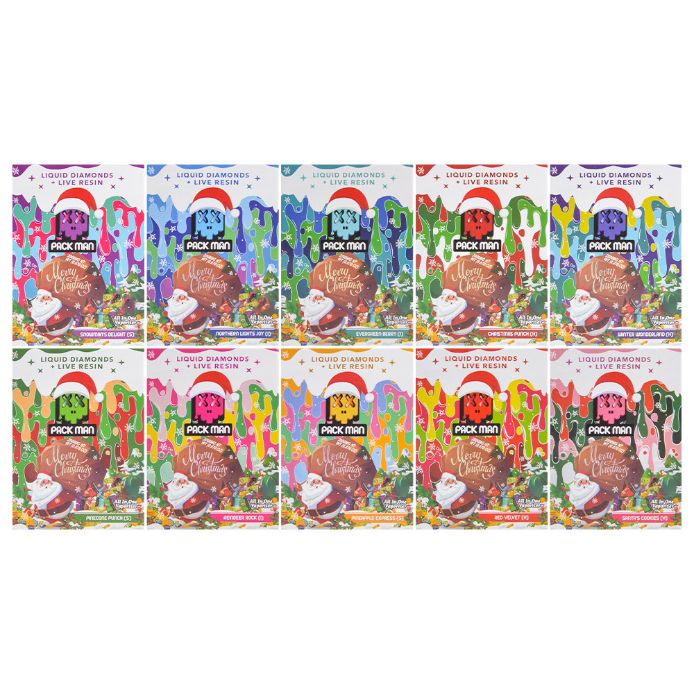 2025 USA Packman 2g Christmas Empty Disposable 500pcs/Lot