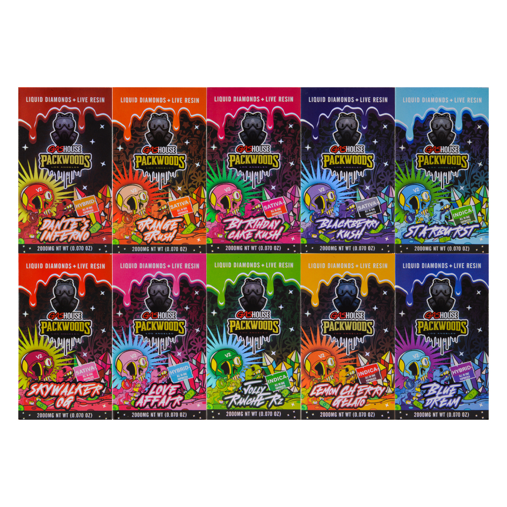 Poland Gas House x Packwoods V2 2G Disposable Vape