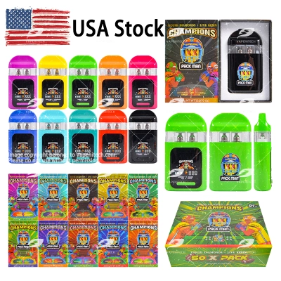 USA Stock Packman ＆ NFL 2G Disposable Vape Dual Chamber With Screen 01