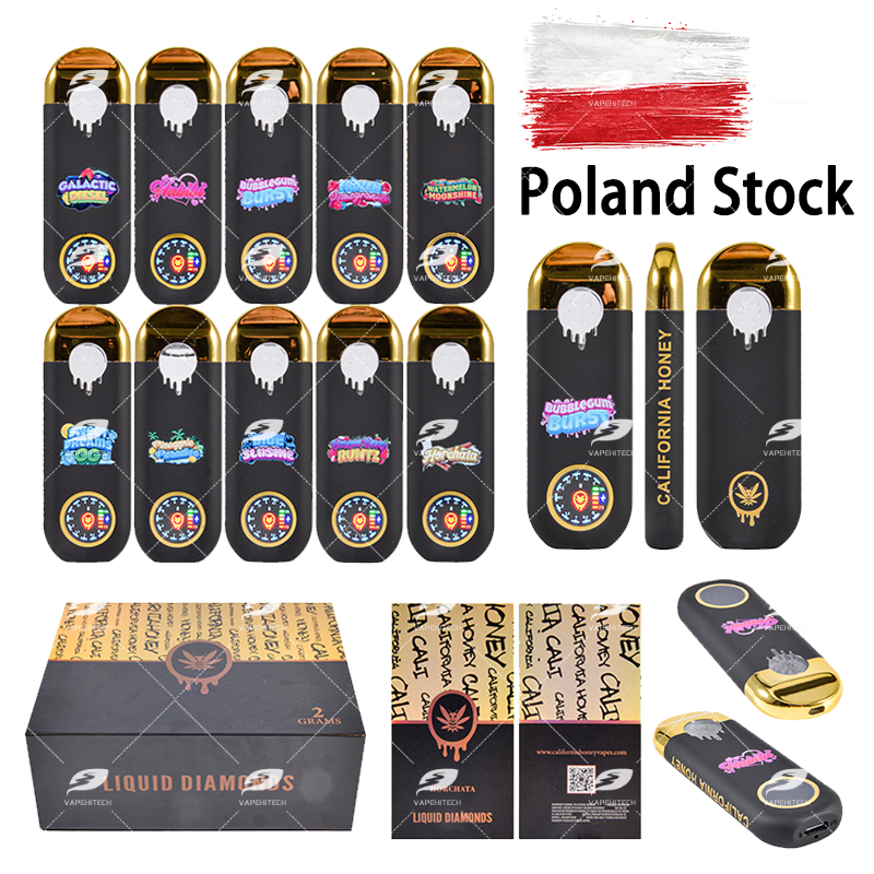 Poland stock California Honey 2ml round screen disposable
