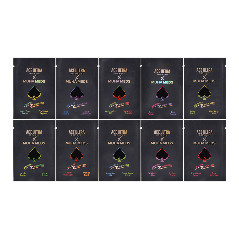 UK Stock Ace x MM 1g Dual Chamber Empty Disposable Vape Pen Screen