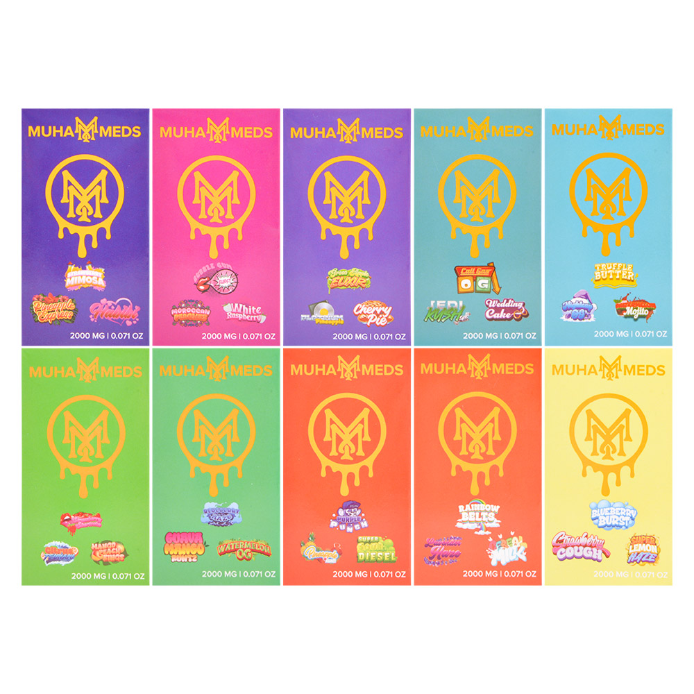 Muha Meds Triple Chambers 0.6ml×3 Empty Disposable Vape Pen with Screen