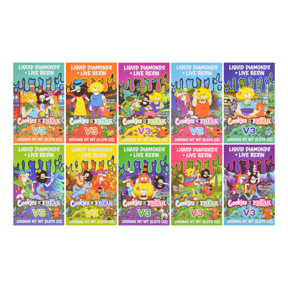 USA Stock Cookies Freak Brothers V3 2g Dual Chamber Empty Vape Pen