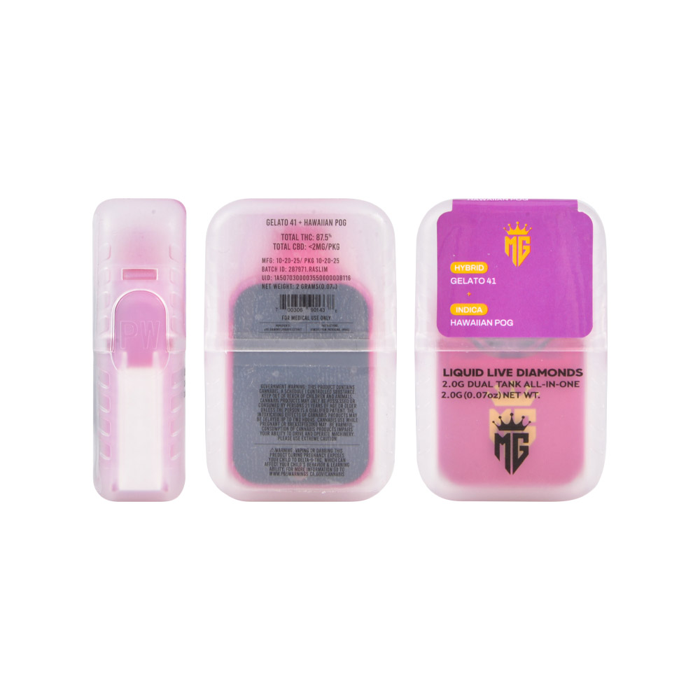 MG 2g Dual Chamber Empty Disposable Vape Pen