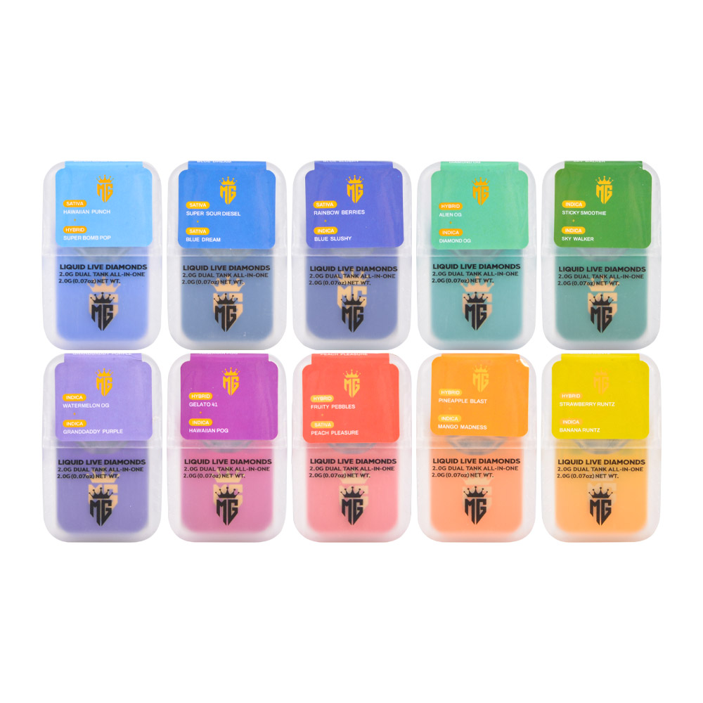 US Stock MG Dual Chamber 2g Empty Disposable Vape Pen