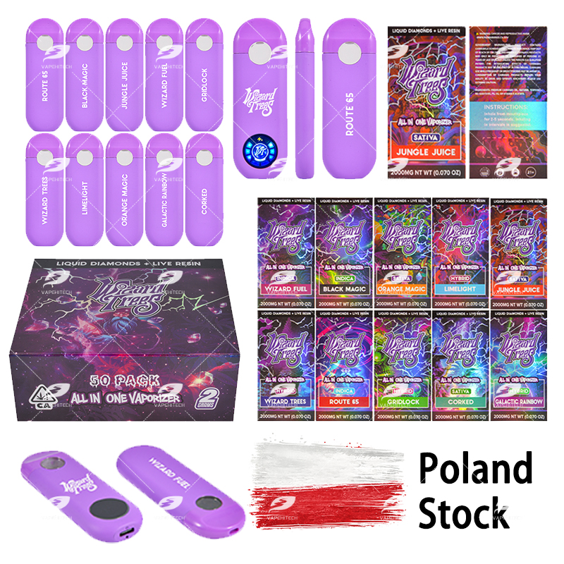 pl stock wizard trees 2ml disposable vape pen
