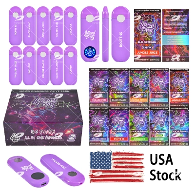 USA Stock Wizard Trees 2g Empty Disposable Vape Pen with Screen 01