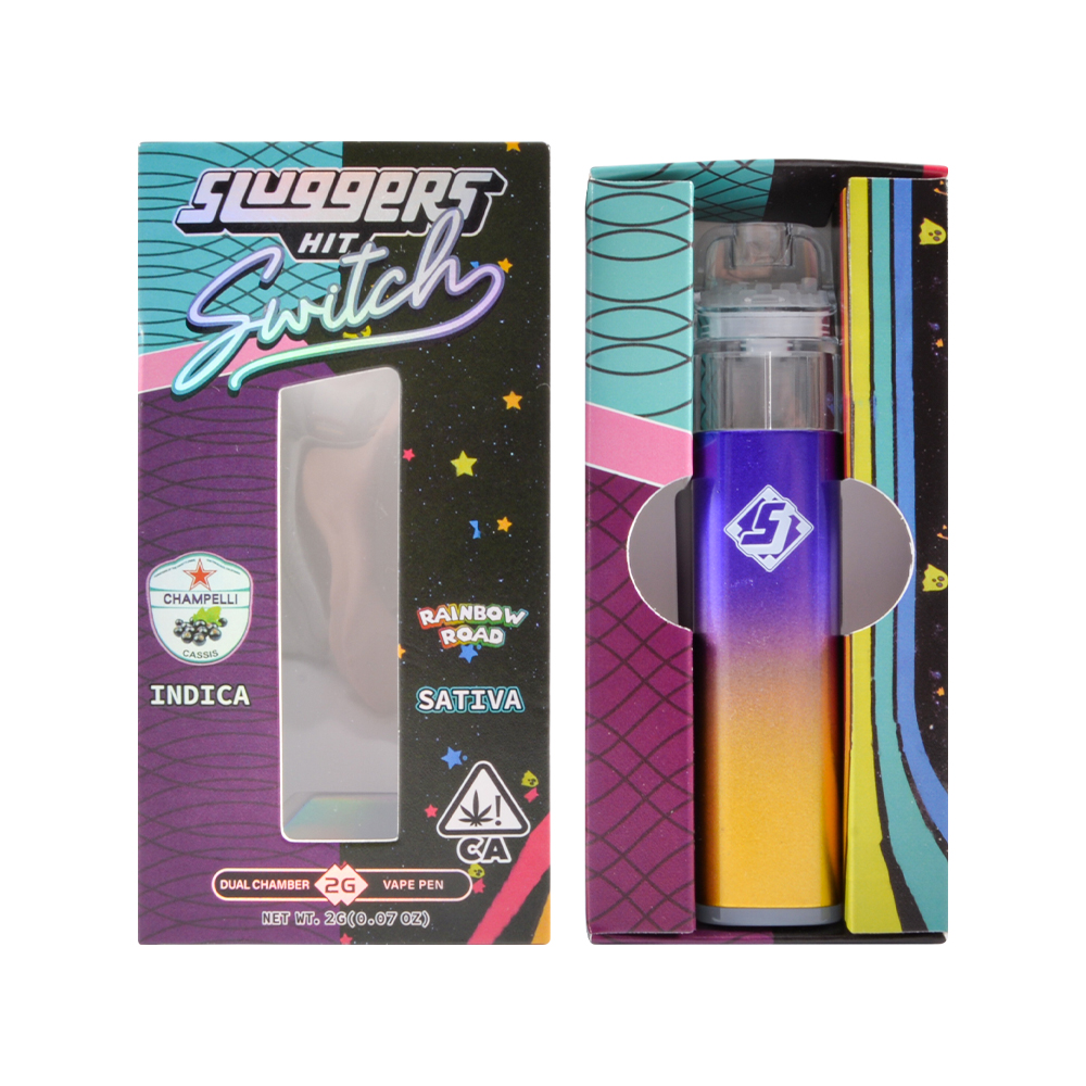 Sluggers Sparkles 2g Dual Chamber Disposable Vape Pen Empty