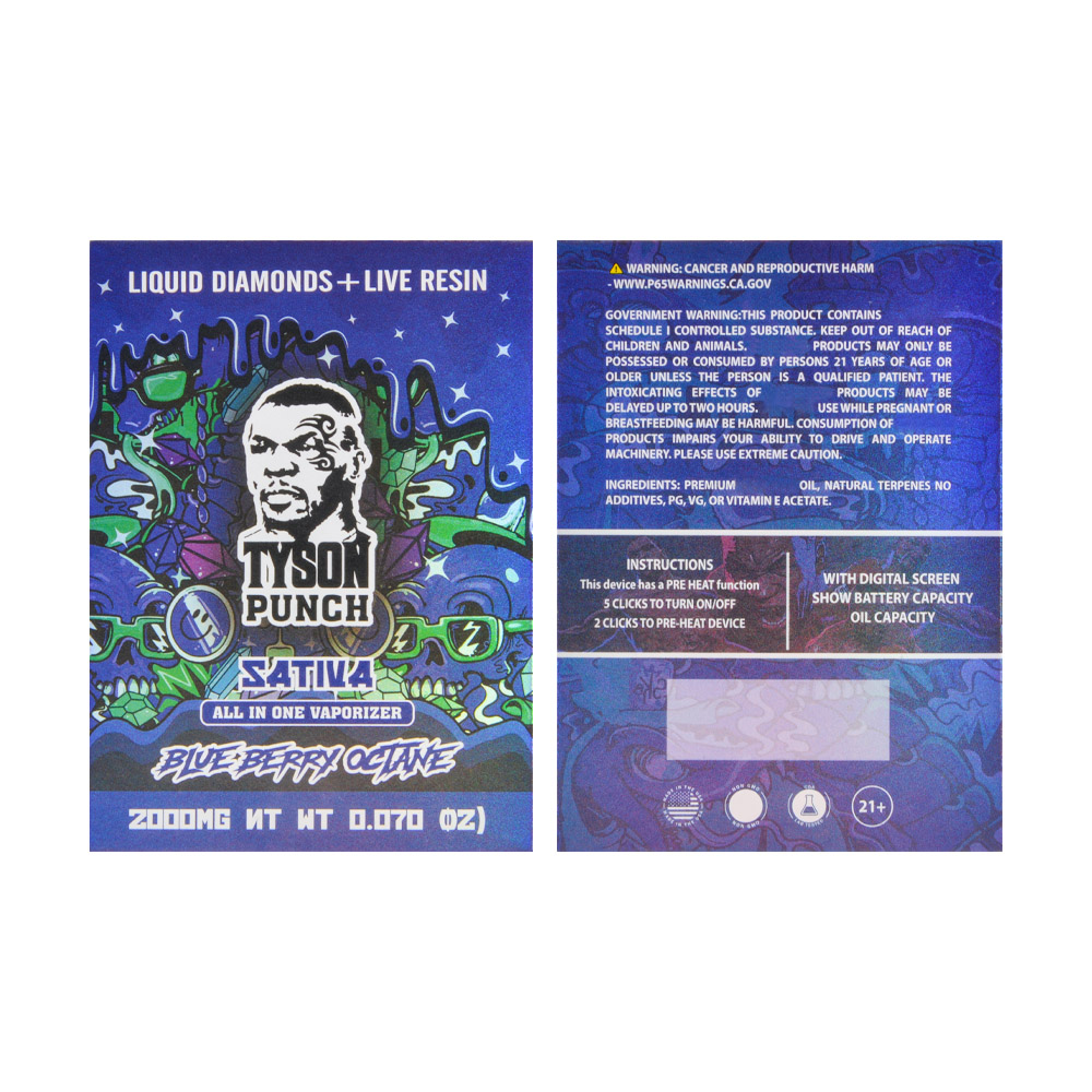 Mexico Stock Tyson Punch Star Screen 2g Disposable Vape Pen