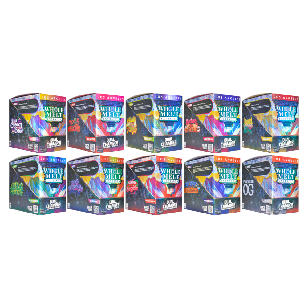 US Stock Whole Melt V8 1+1 Dual Chamber 2ml Disposable Vape Pen