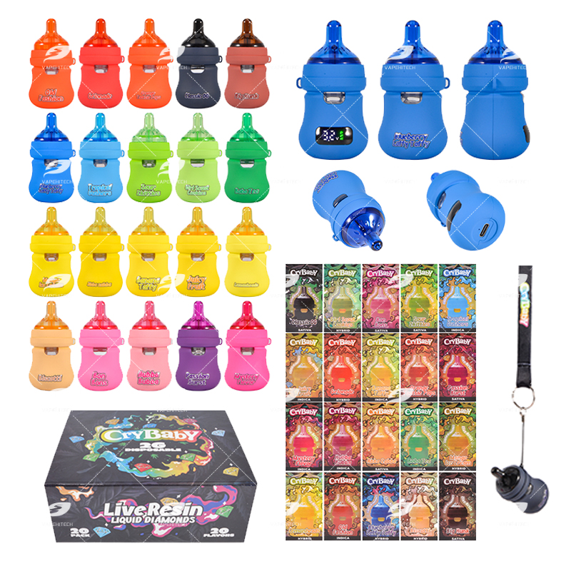 crybaby bottle 2g disposable vape pen with screen
