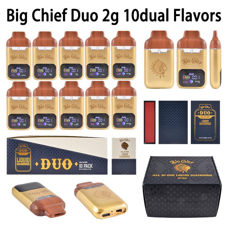 big chief duo v1 2g disposable vape pen usa stock

