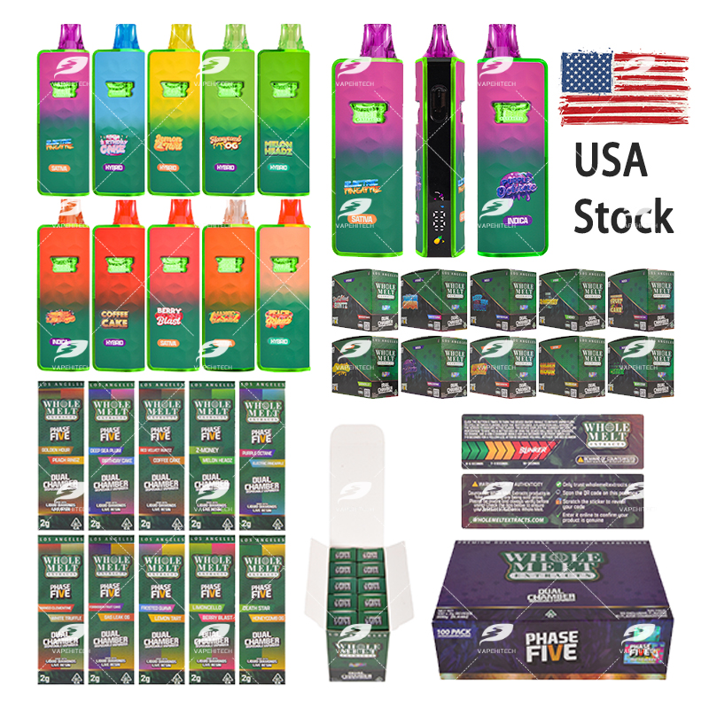 usa stock whole melt phase 5 2g disposable vape pen
