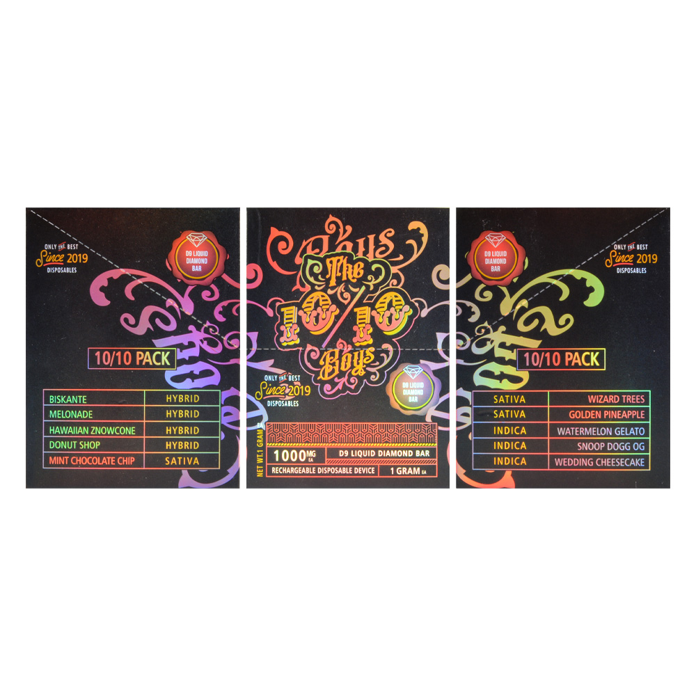 UK Stock THE BOYS 1010 1ml Sample 10pcs Box 1G Disposable Vape Pen