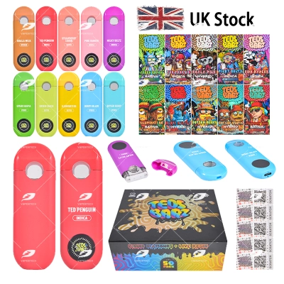 UK Warehouse TEDS BARZ 1ml Sample 10pcs Box 1G Disposable Vape Pen 01