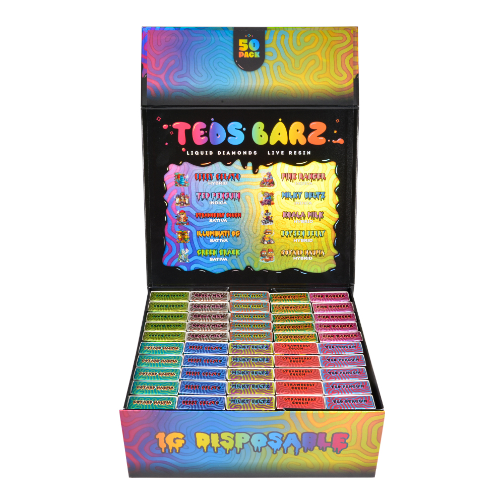 UK Warehouse TEDS BARZ 1ml Sample 10pcs Box 1G Disposable Vape Pen