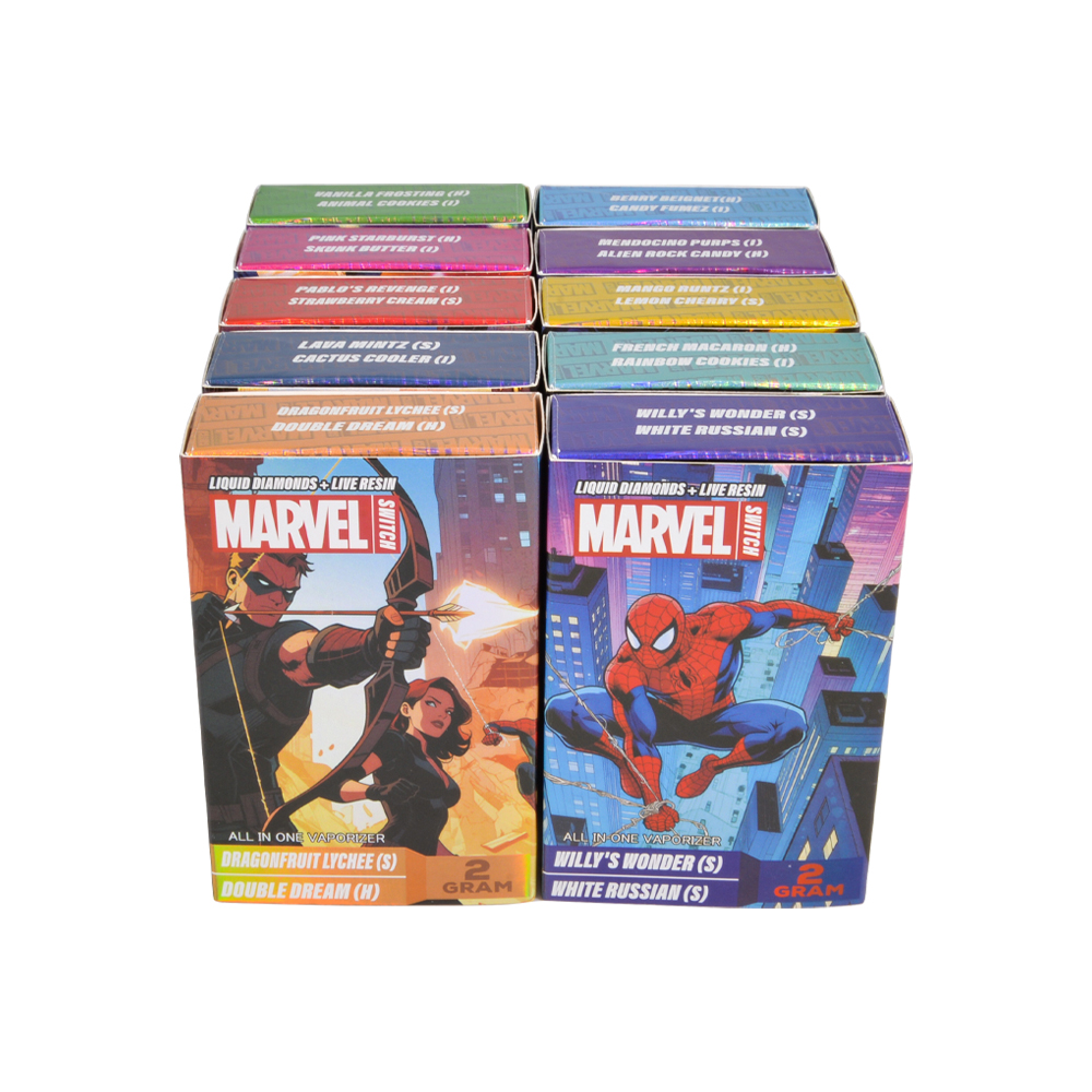 Marvel Switch 2G Disposable Vape Pen 2ML Dual Chamber Empty