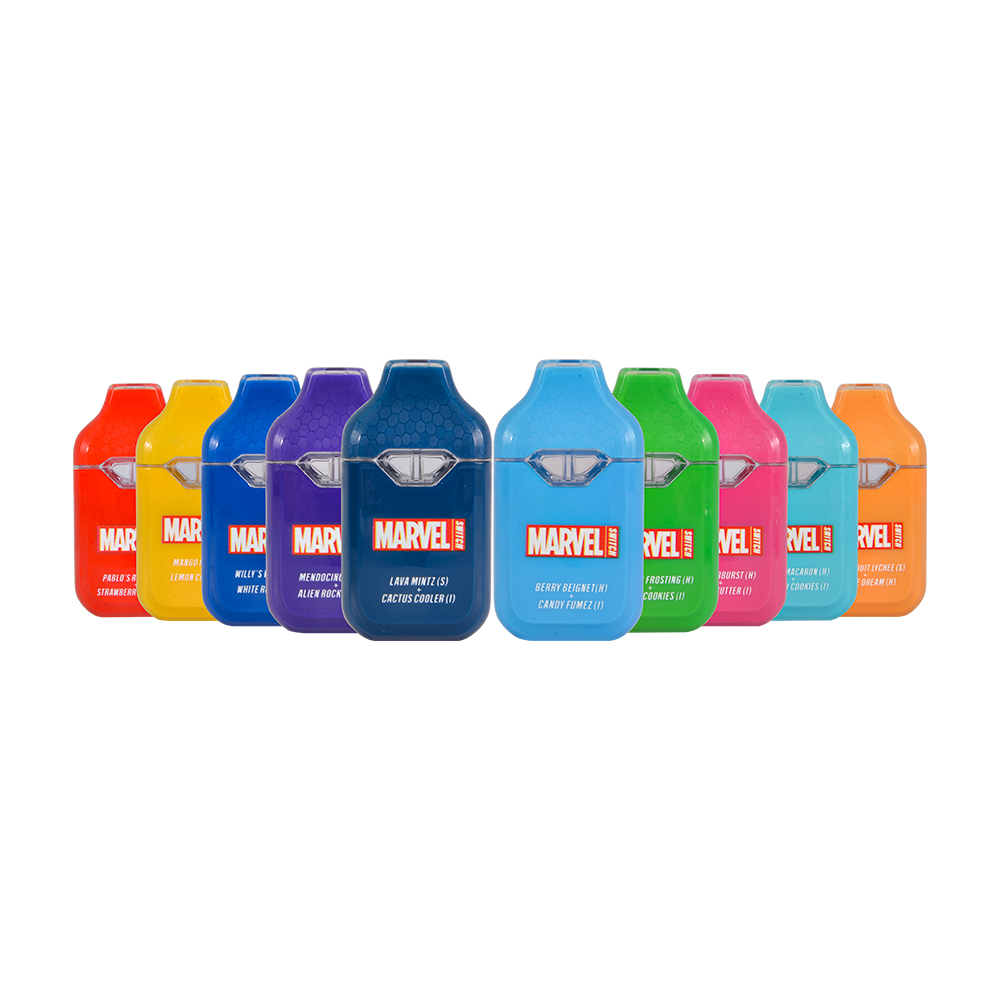 USA Stock Marvel Switch 2G Disposable Vape Pen Sample 10 Pack Box