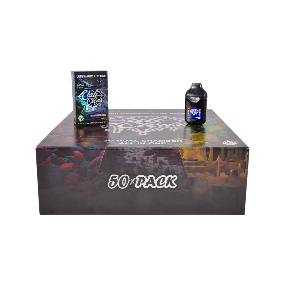 Cali Clear 2G Dual Chamber Empty Vape Pen Sample USA Stock 10 Pack