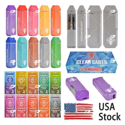 USA Stock Clean Carts 2G Disposable Vape Pen Sample Empty 01