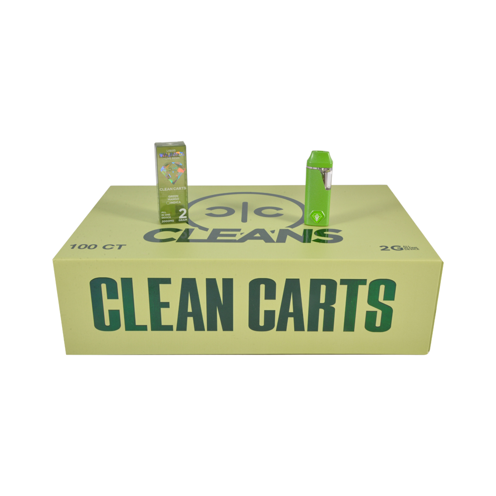 Clean Carts Spring Green Edition 2G Empty Disposable Vape Pen Bulk
