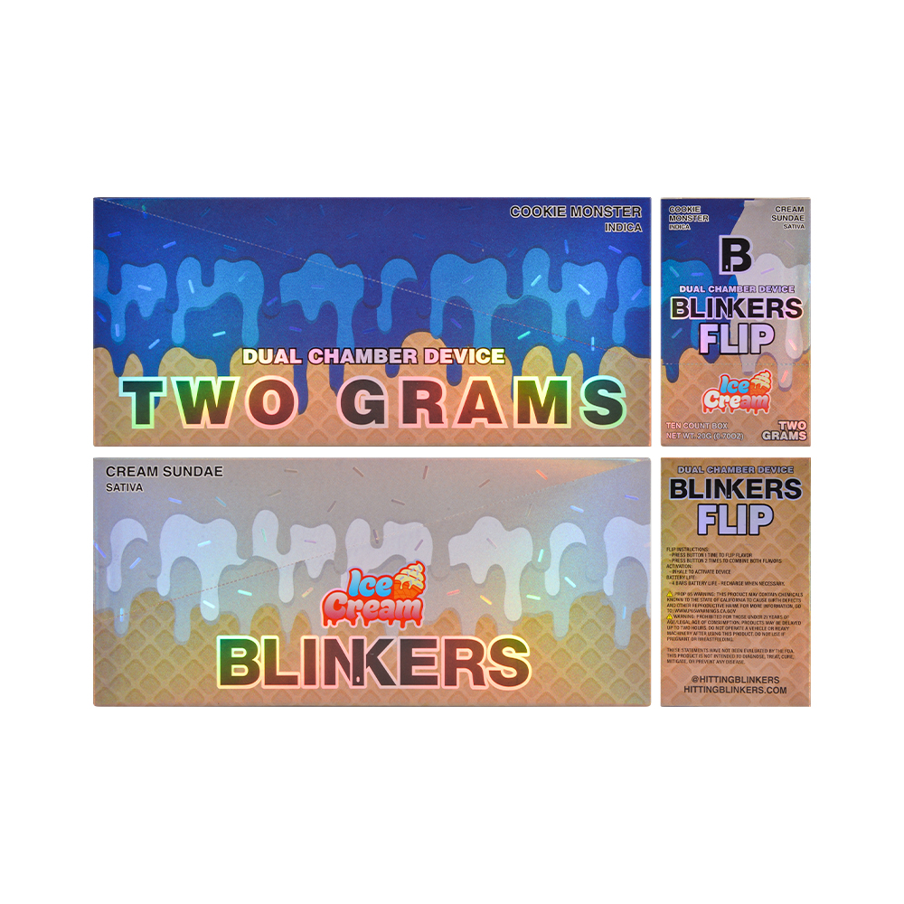 Blinkers Flip Ice Cream Edition 2G Dual Chamber Disposable Vape Pen