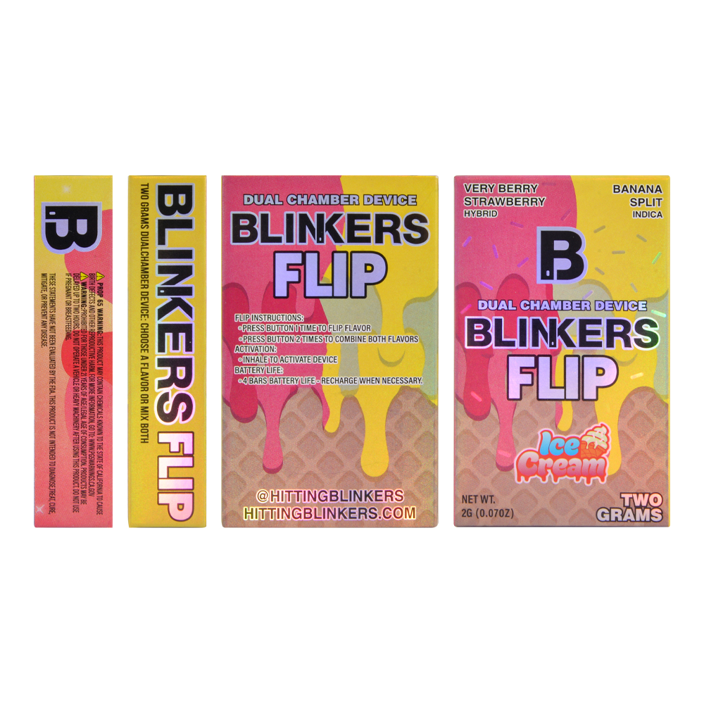 Blinkers Flip Ice Cream Edition 2G Dual Chamber Disposable Vape Pen
