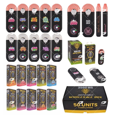 Muha Meds Gen 3 3.5G Empty Disposable Vape Pen with Round Screen 01