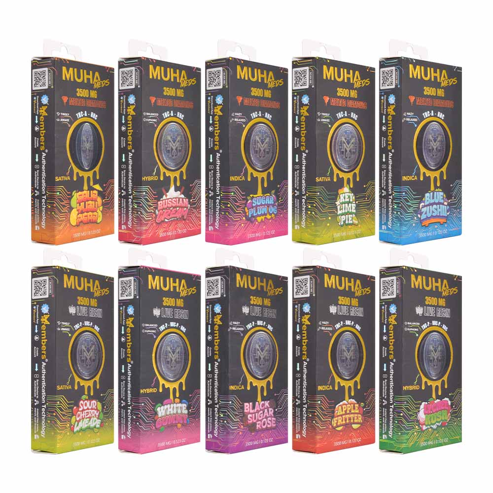Mexico Stock Muha Meds Gen 3 3.5G Disposable Vape Pen, Round Screen