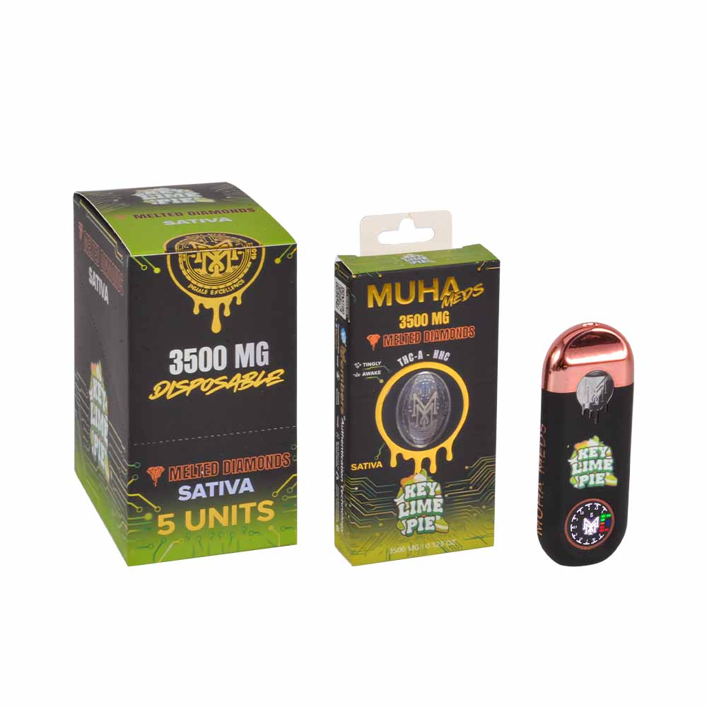 Mexico Stock Muha Meds Gen 3 3.5G Disposable Vape Pen, Round Screen