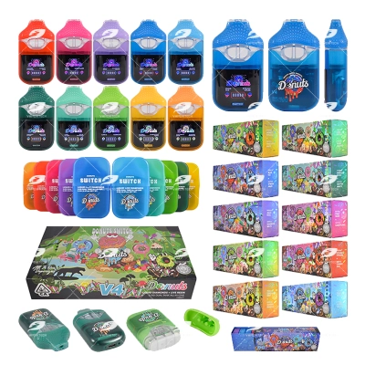 Donuts Switch V4 2G Disposable Vape Pen with Dual Tank and Screen 01