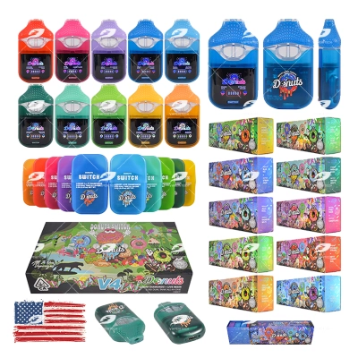 USA Stock Donuts Switch V4 2G Dual Chamber Disposable Vape with Screen 01