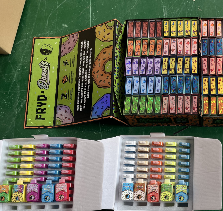 USA warehouse Kseal Fryd dounts extracts preimum empty 2000mg thca vape pens  review collection@