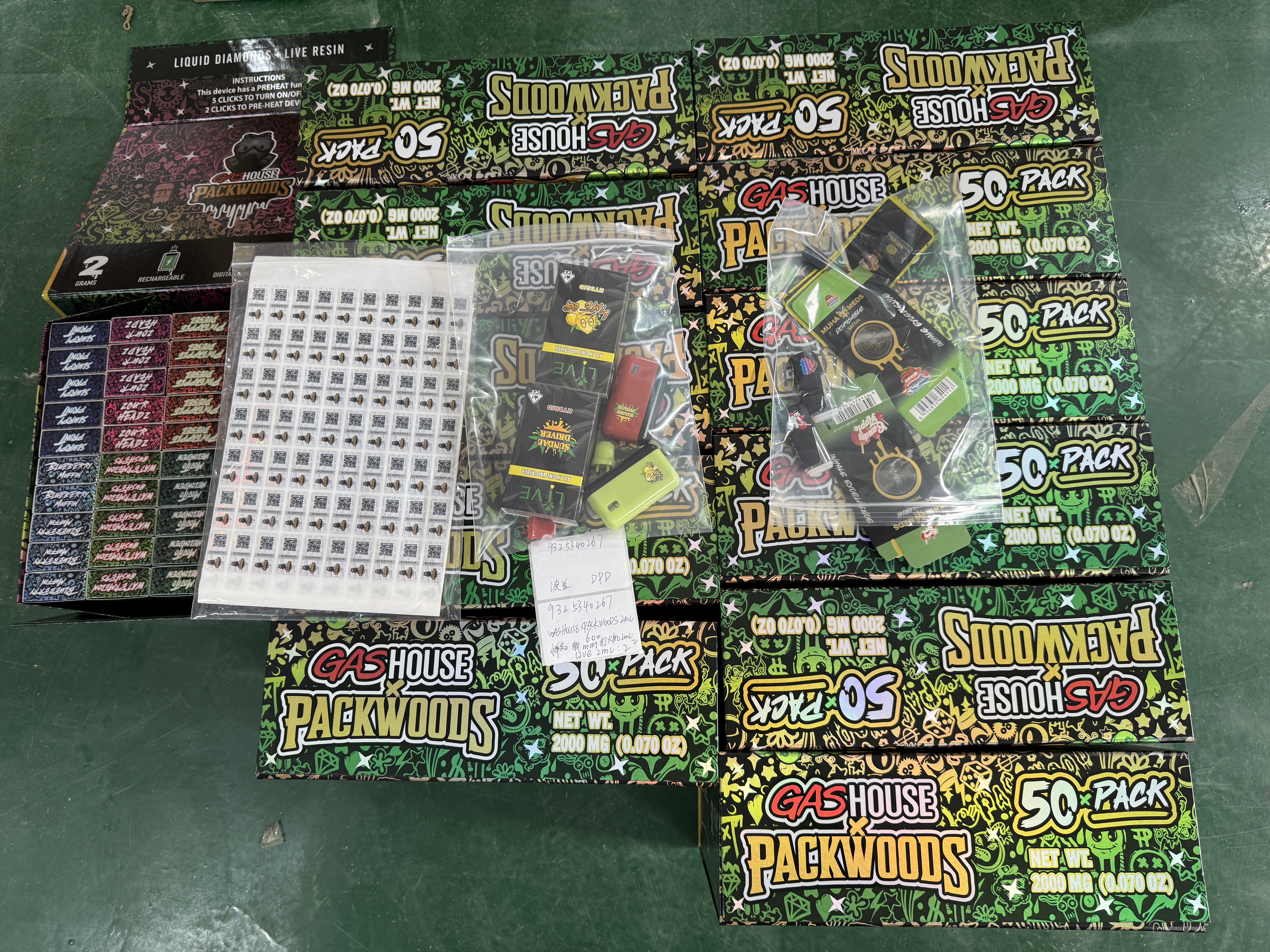 USA STOCK Gas House x Packwoods Disposable 2000mg 2gram 2g 2ml empty THC vape pen review Ttsimike 02