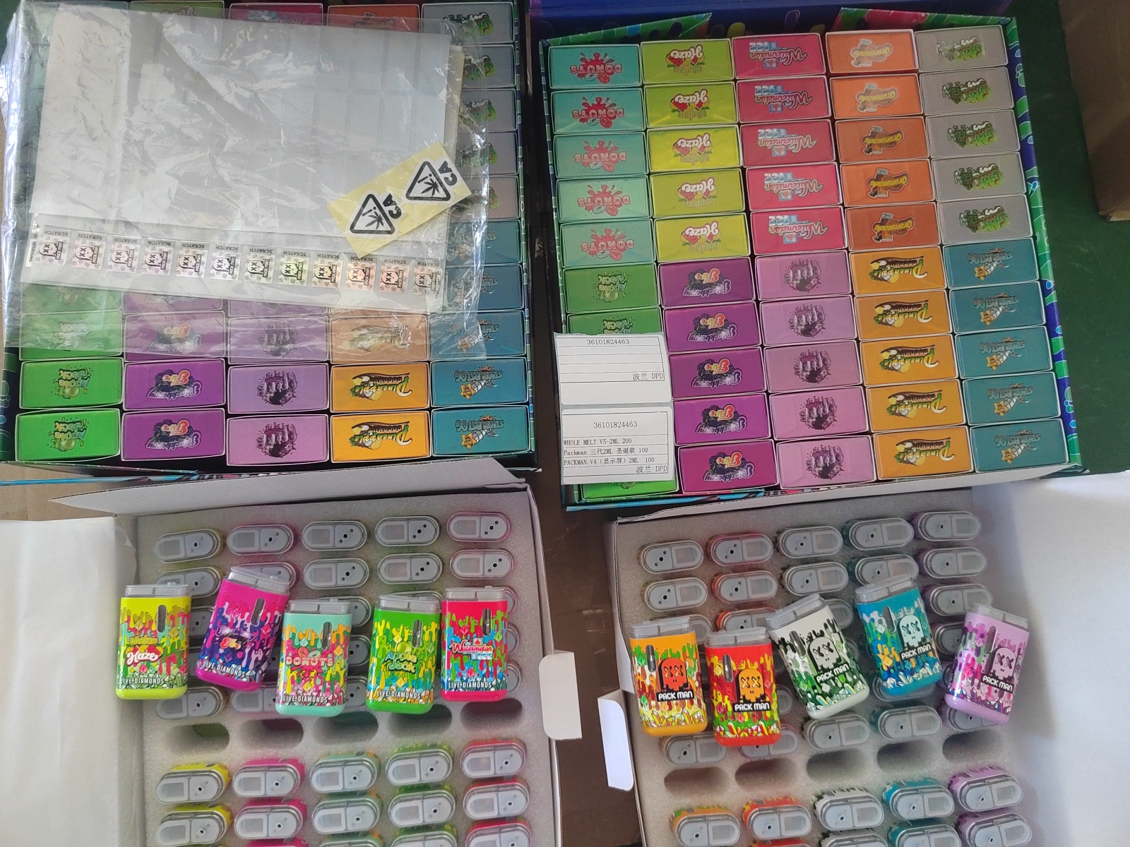 USA STOCK empty 2g Pack man V4  thc vapes with digital screen new 10 strains review zero-fan 01